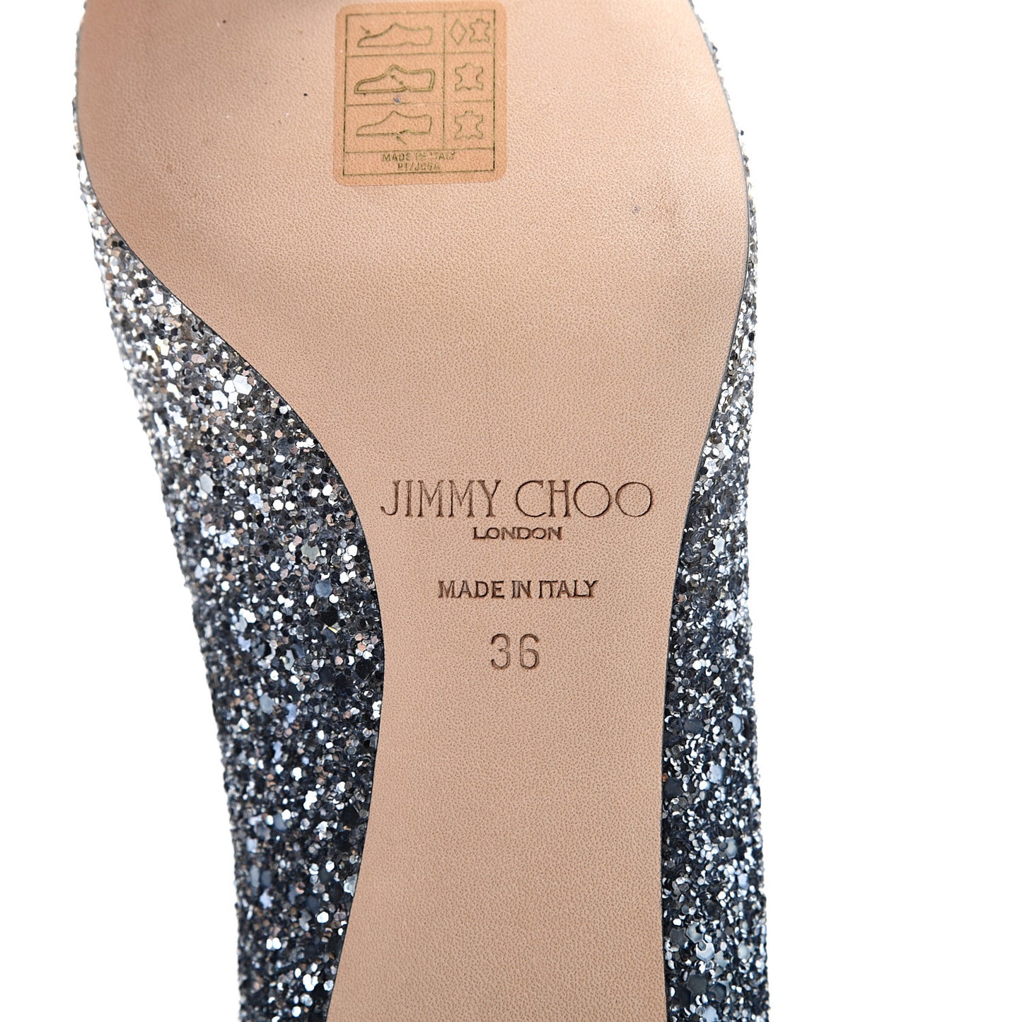 Glitter Pointy Toe Romy 60 Pumps 36 Silver Dusk Blue