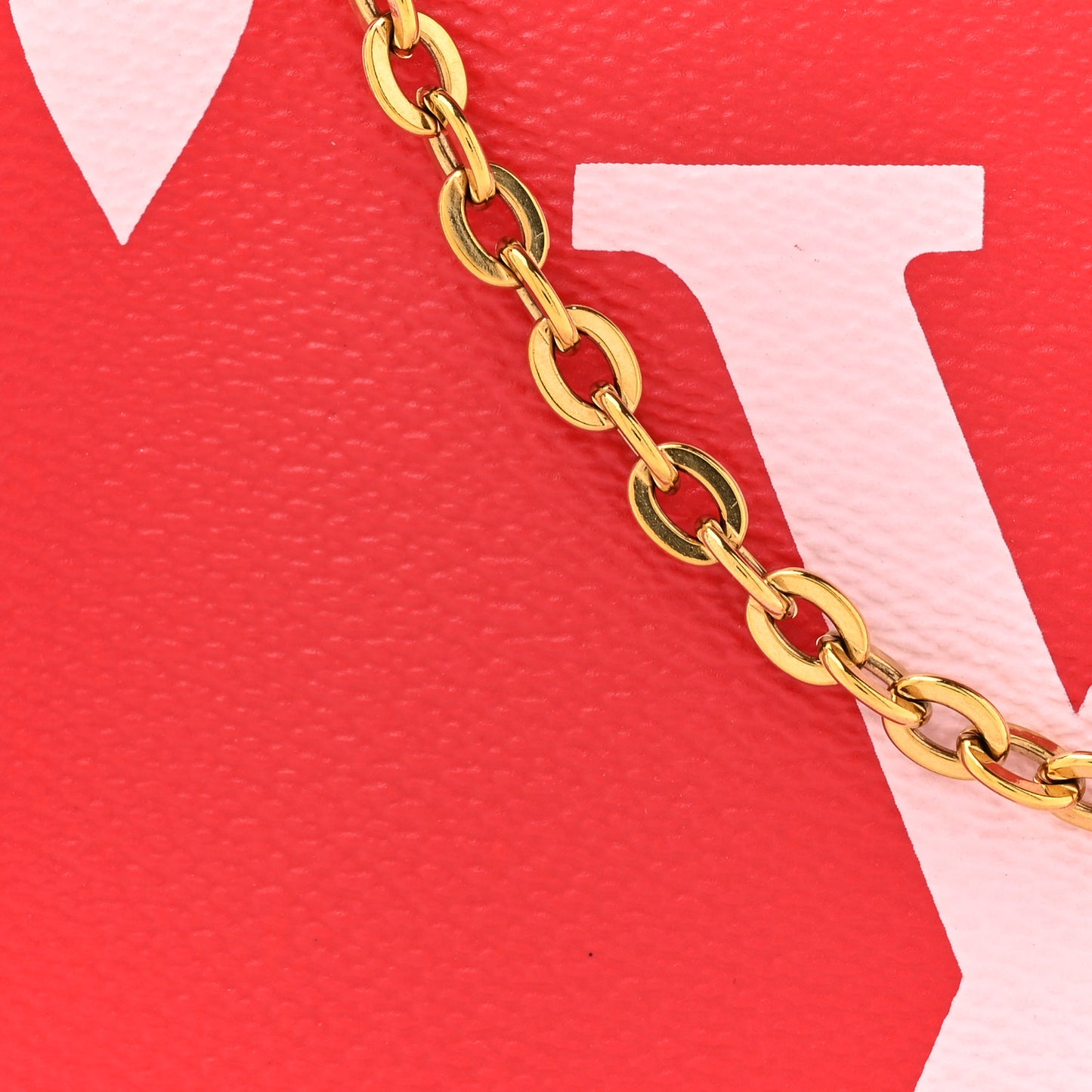 Monogram Giant Double Zip Pochette Rouge