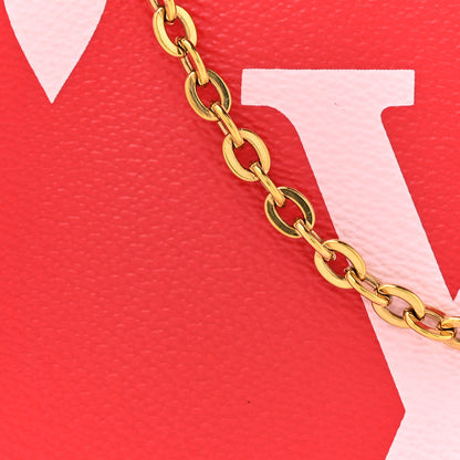 Louis Vuitton Monogram Giant Double Zip Pochette Rouge 8 of 14