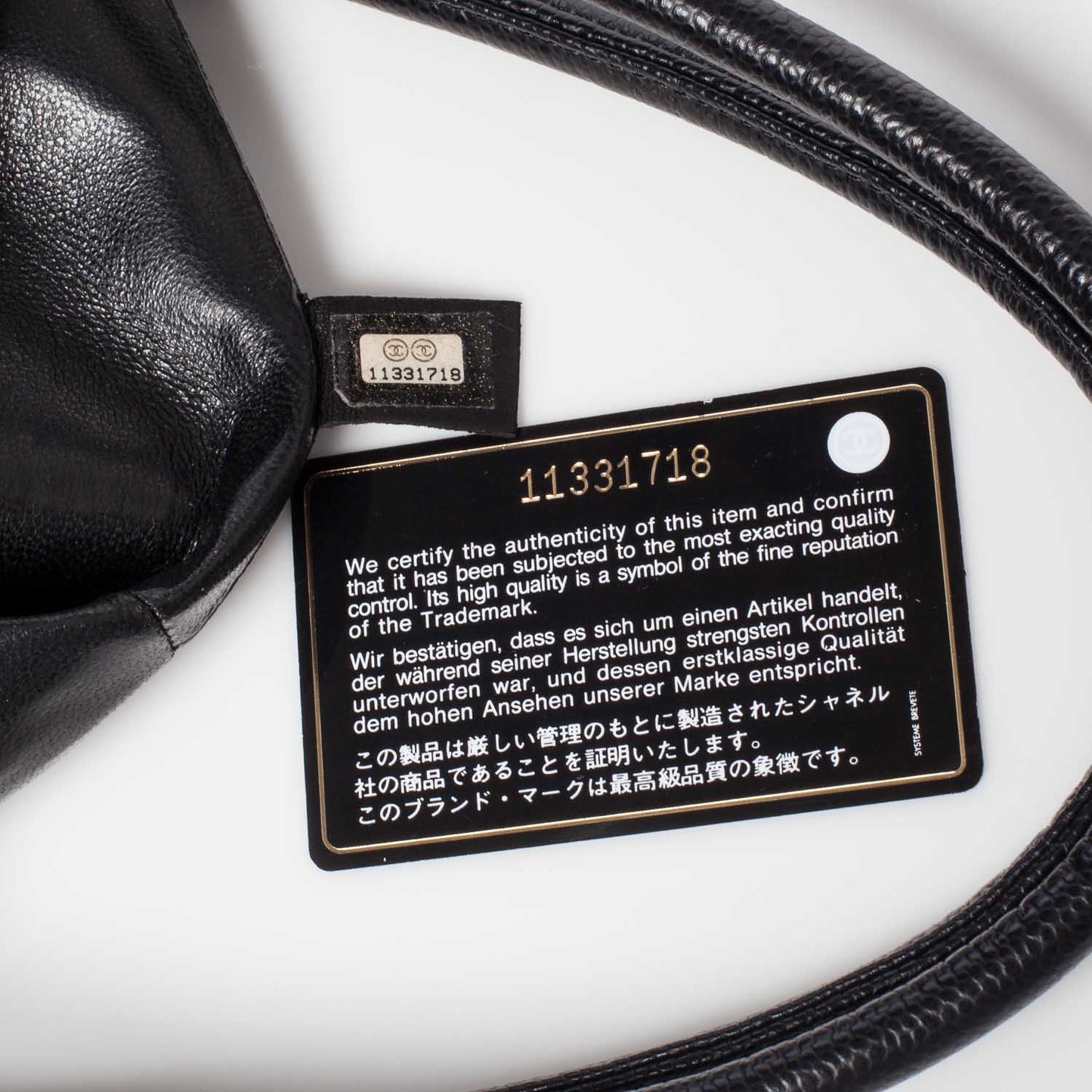 Caviar Medallion Tote Black