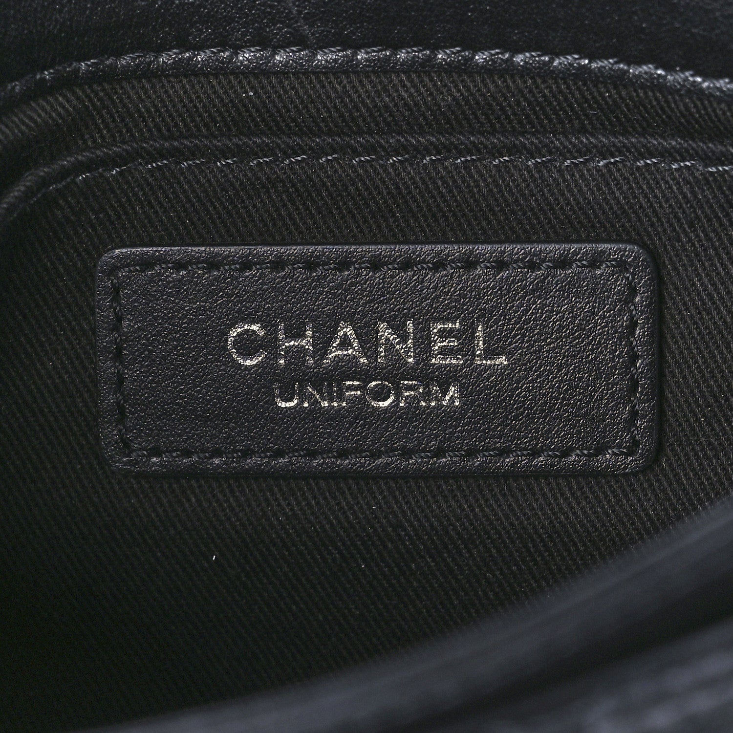 Chanel Calfskin Quilted CC Uniform Flap Belt Bag Black 6 of 13