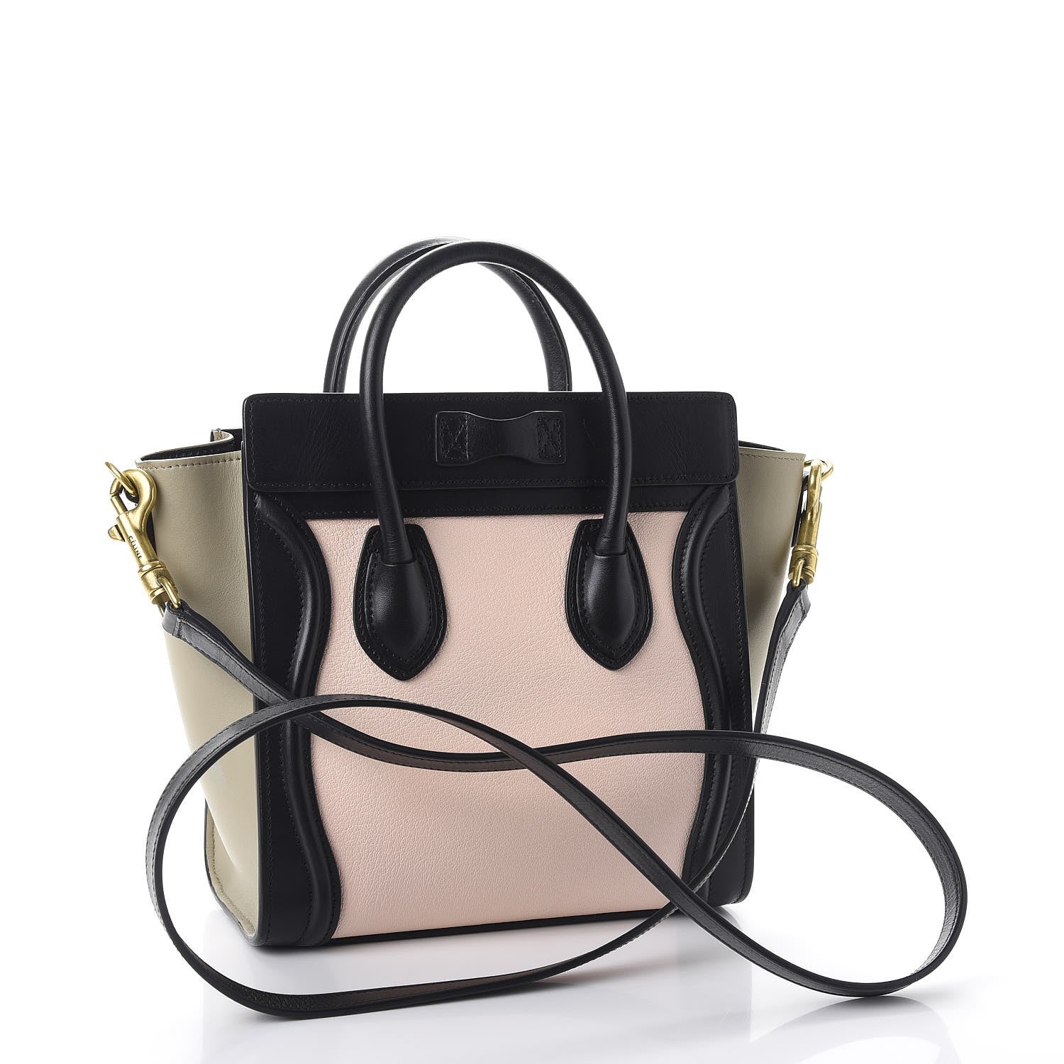 Celine Smooth Drummed Calfskin Nano Tri-Color Luggage Light Rose 3 of 10