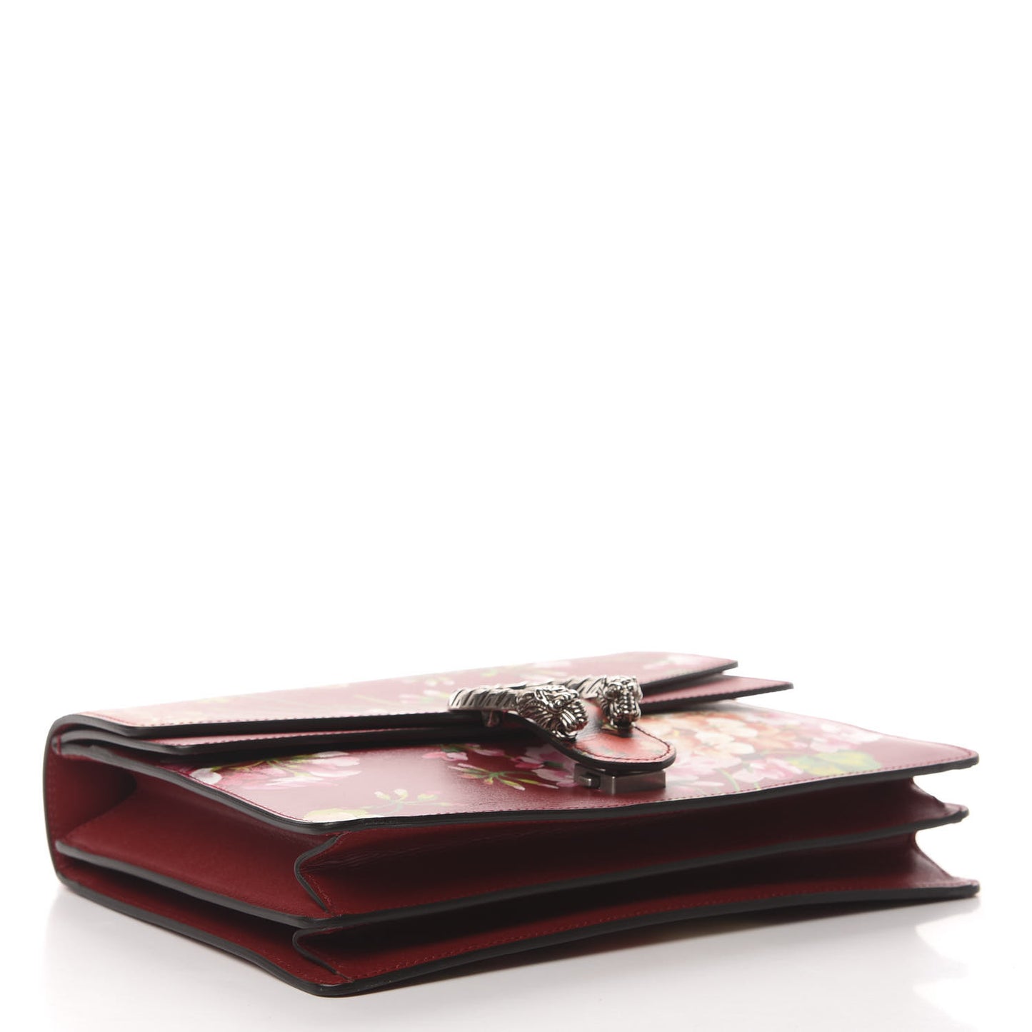 Calfskin Blooms Print Medium Dionysus Shoulder Bag Romantic Cherry Multicolor