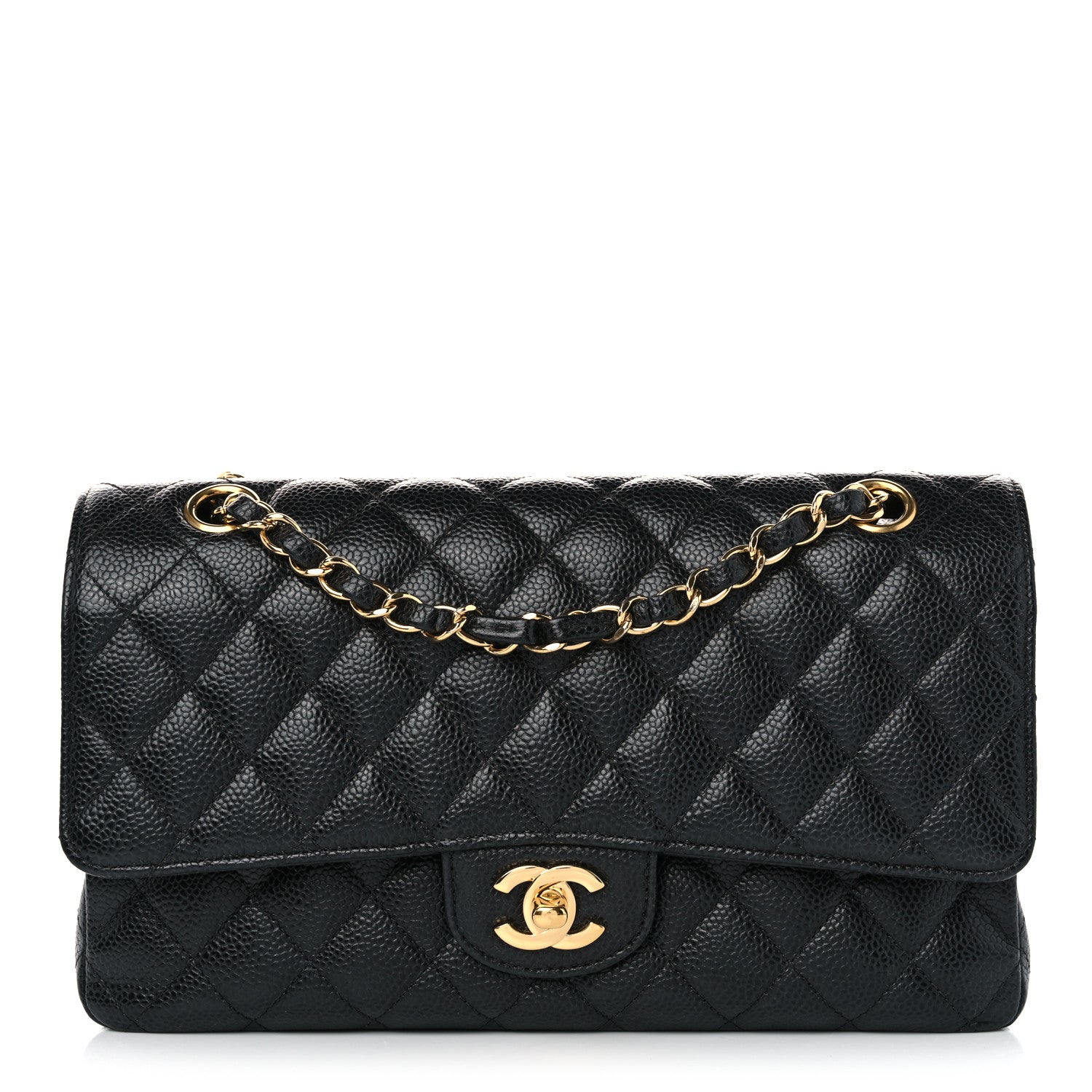 Chanel Caviar Quilted CC Box Flap Black 1 of 10