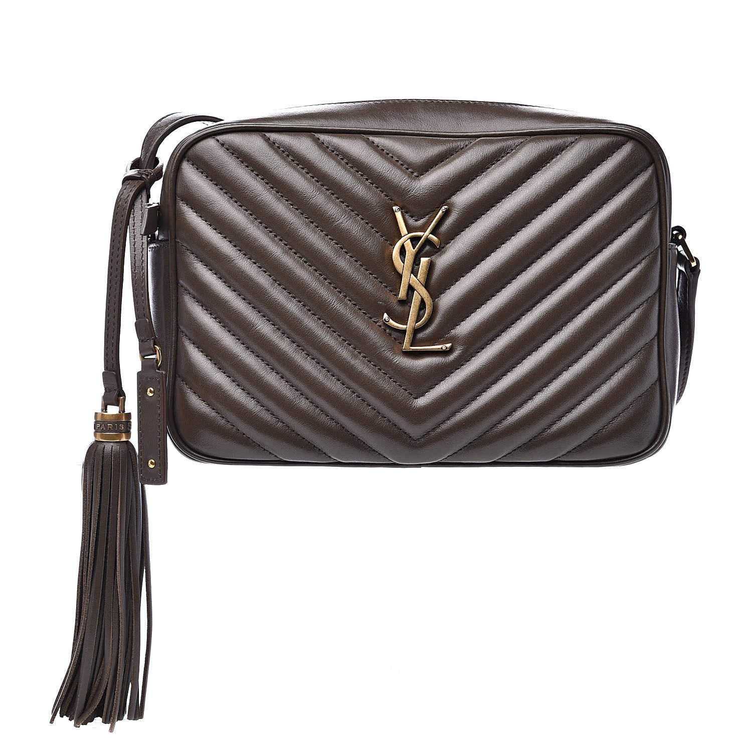 Saint Laurent Calfskin Matelasse Monogram Lou Camera Bag Faggio 1 of 10