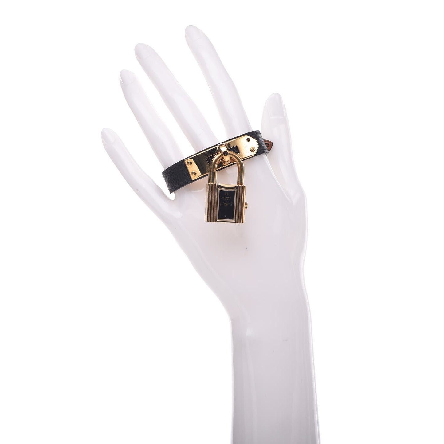 Stainless Steel Courchevel 20mm Kelly Cadena Quartz Watch Noir