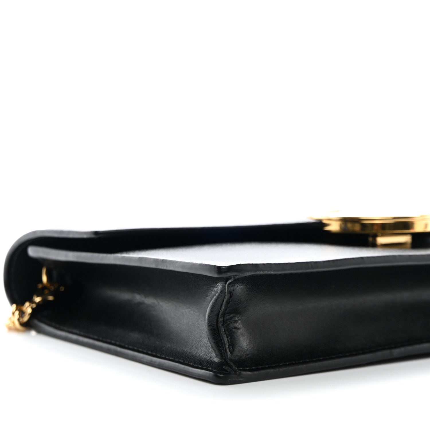 Fendi Vitello Cruise F is Fendi Medium Envelope Wallet on Chain Black 9 of 13