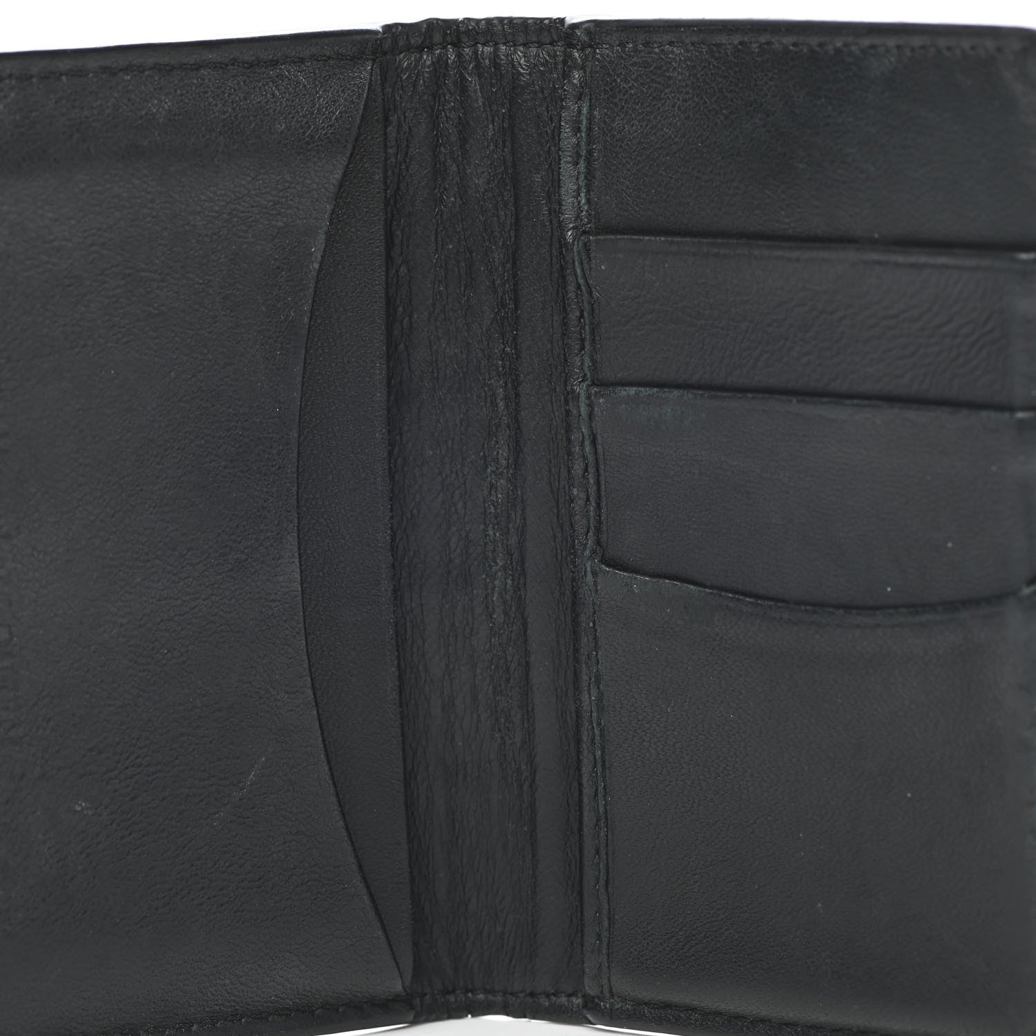 Alexander McQueen Calfskin Croc Embossed Skull Pocket Organizer Black 8 of 8