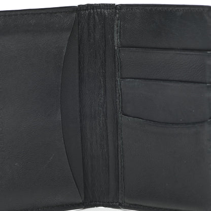 Alexander McQueen Calfskin Croc Embossed Skull Pocket Organizer Black 8 of 8