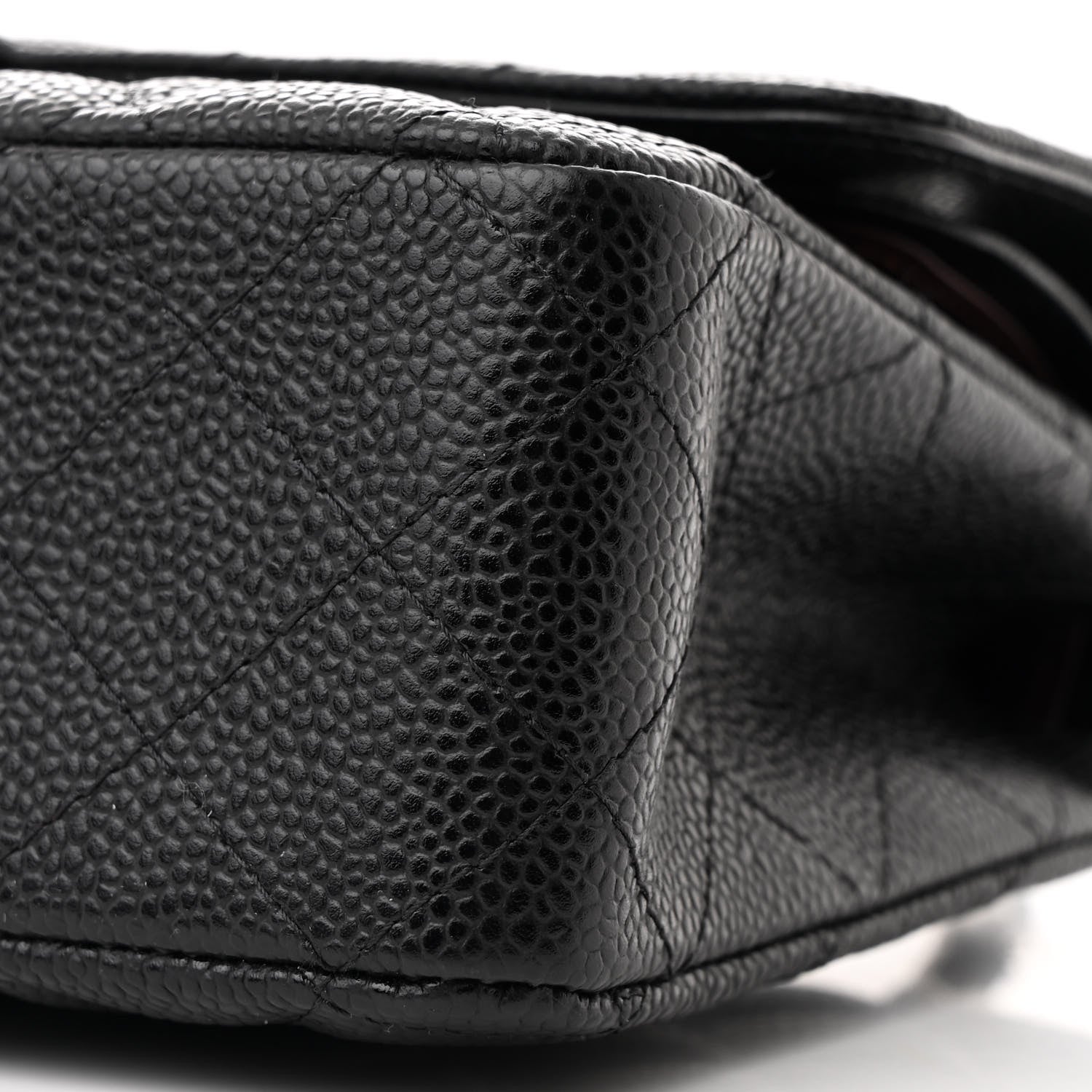 Chanel Caviar Quilted Medium Double Flap Black 10 of 11