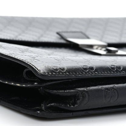 Gucci Guccissima Large Laptop Briefcase Black 7 of 8