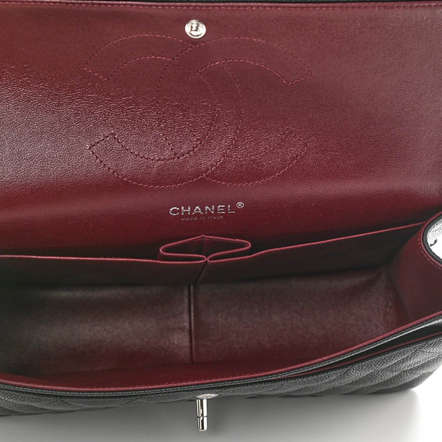 Chanel Caviar Quilted Jumbo Double Flap Black 5 of 11
