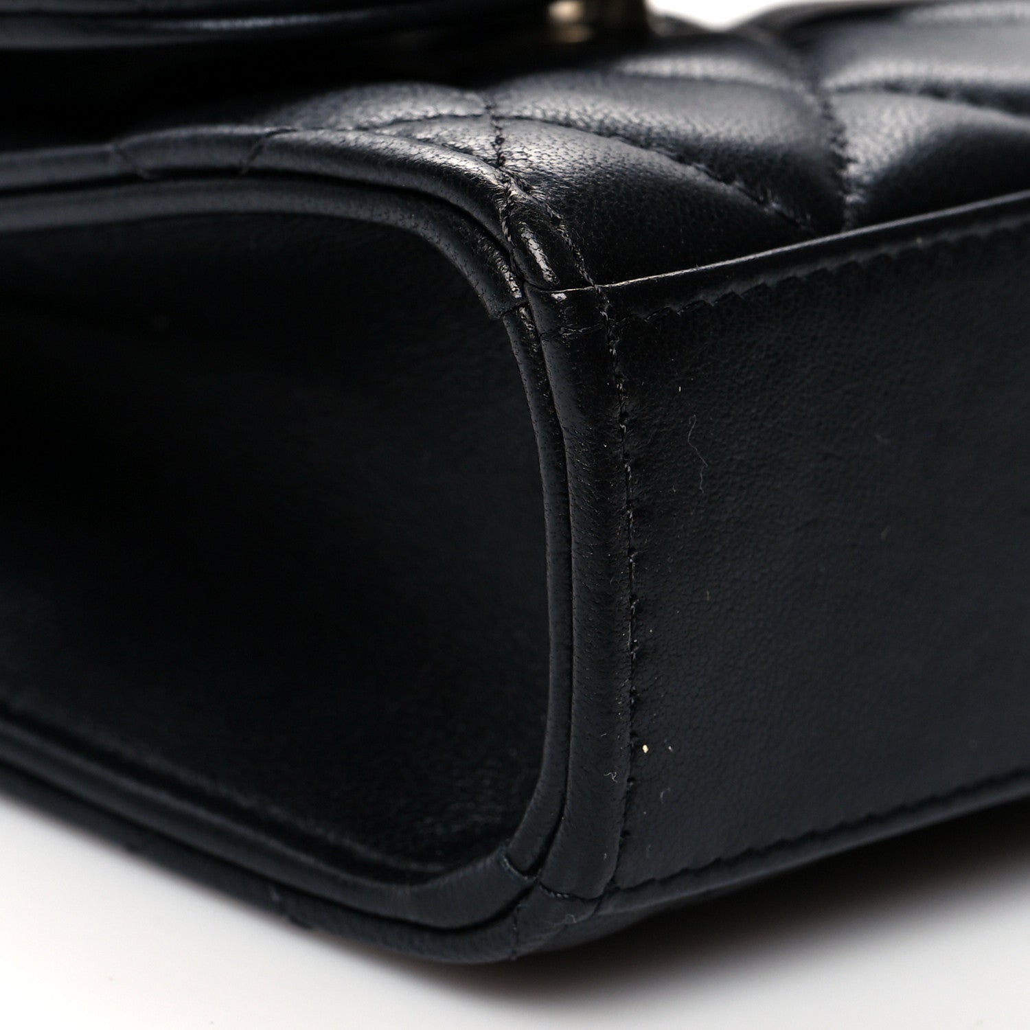 Chanel Lambskin Quilted Mini Trendy CC Chain Wallet Black 9 of 10