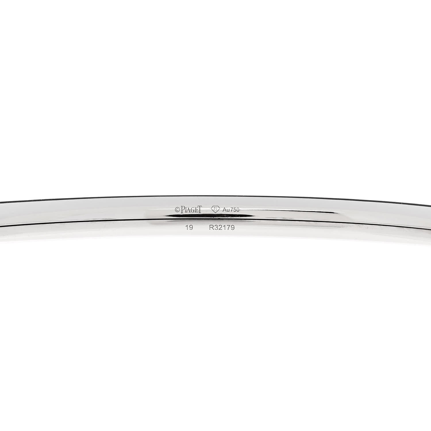 Piaget 18K White Gold Diamond Possession Open Bangle Bracelet 3 of 5