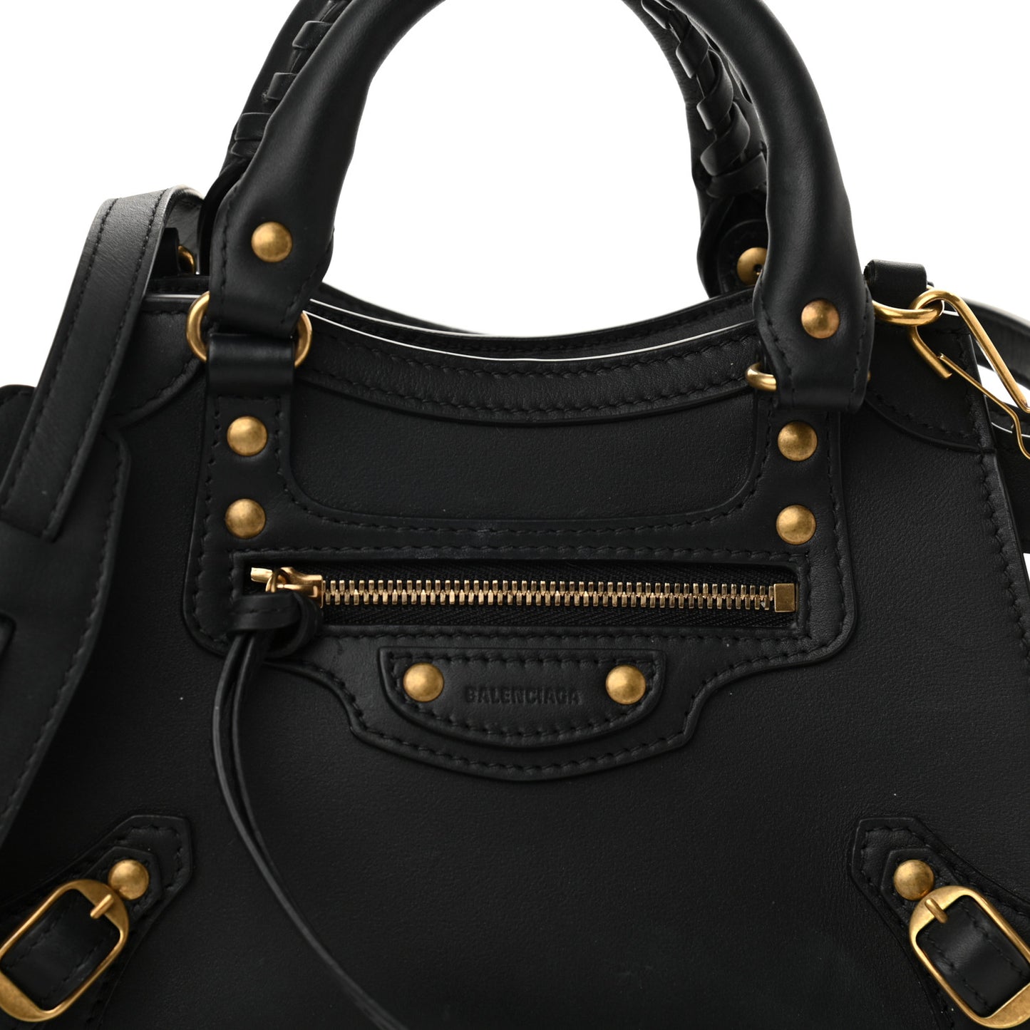 Smooth Calfskin Neo Classic Gold Hardware Mini City Black