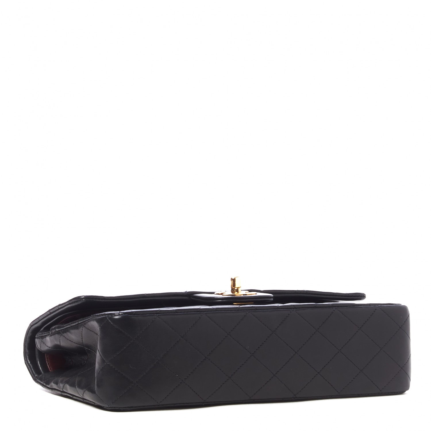 Chanel Lambskin Quilted Medium Double Flap Black 4 of 10