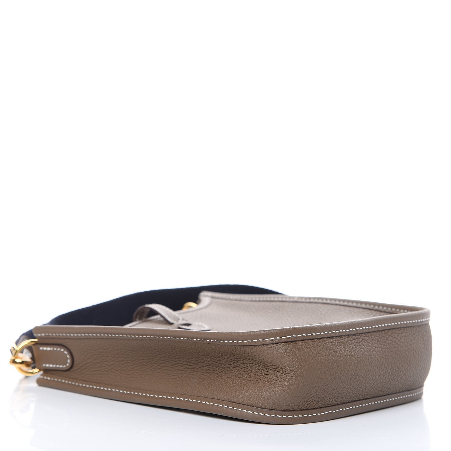 Hermes Taurillon Clemence Amazone Evelyne TPM Etoupe Bleu Indigo 4 of 11