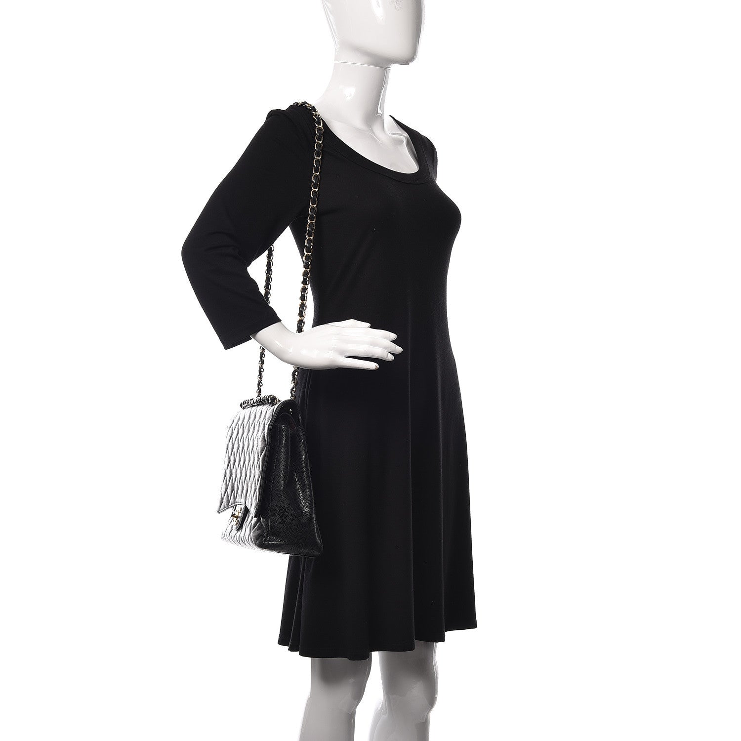 Chanel Caviar Quilted Maxi Double Flap Black 2 of 18