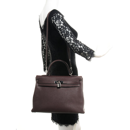 Hermes Togo Kelly Retourne 35 Chocolate 26 of 27