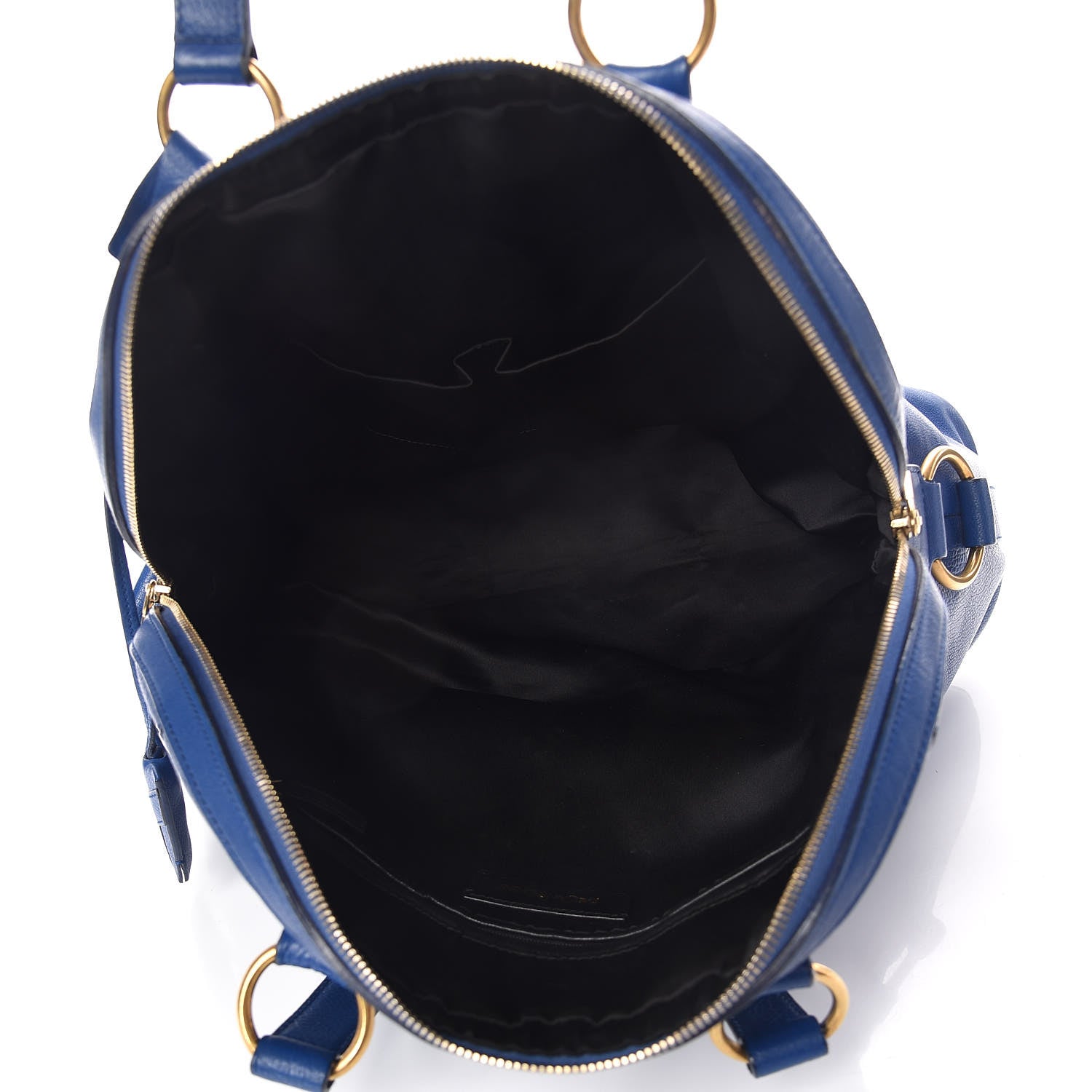 Saint Laurent Calfskin Oversized Muse Blue 9 of 13