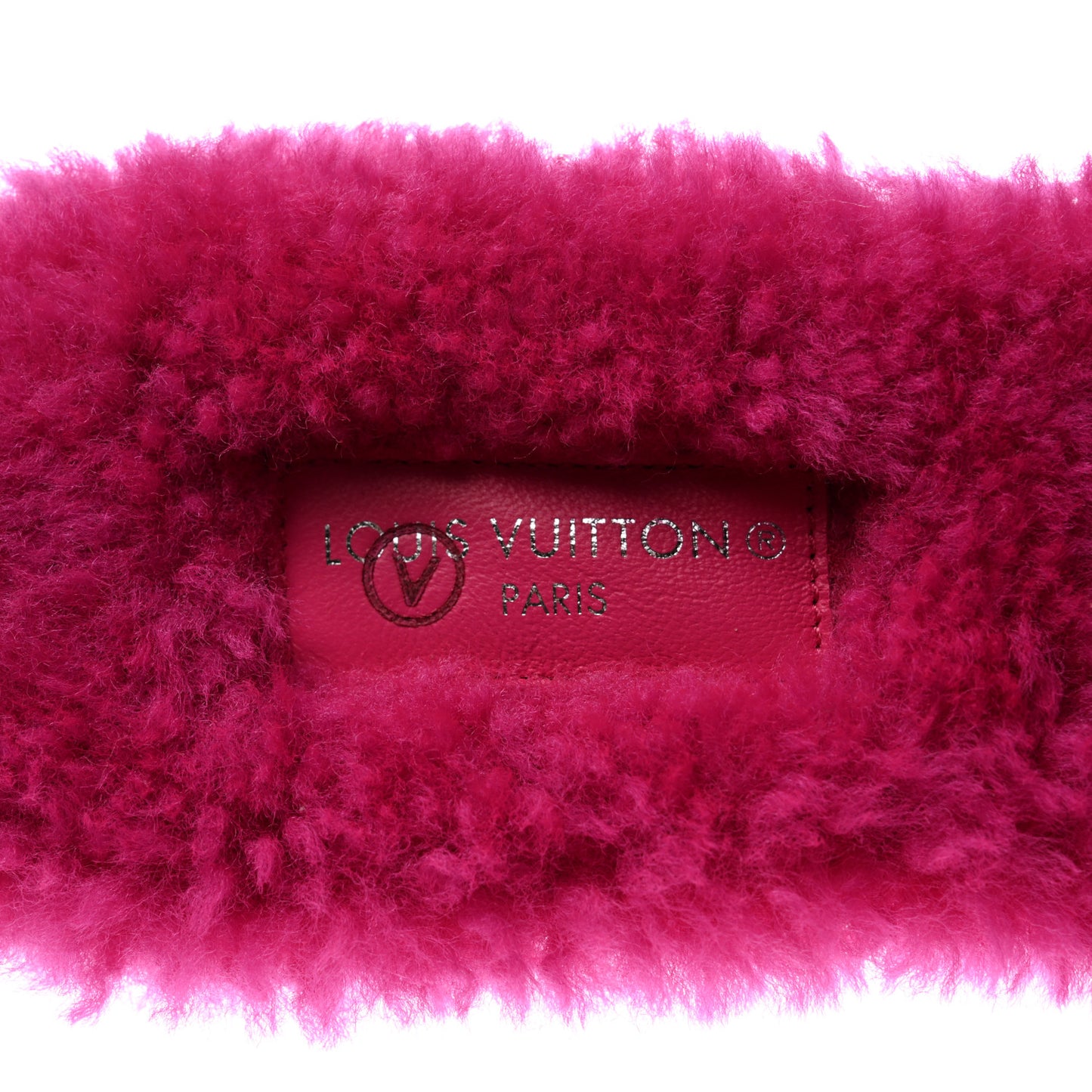 Shearling Magnetic Mule 39 Fuchsia Pink