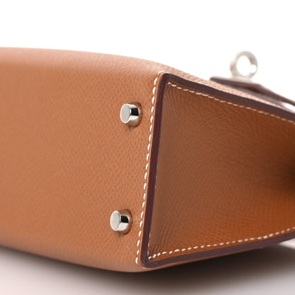 Hermes Epsom Mini Kelly Sellier 20 Gold 10 of 12