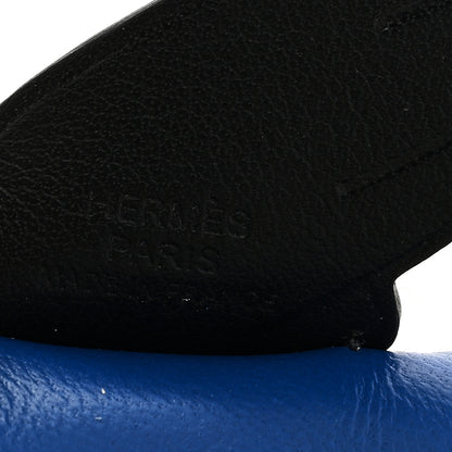 Hermes Milo Lambskin Grigri Rodeo Pegase Horse Bag Charm PM Bleu France Nata Black 3 of 4