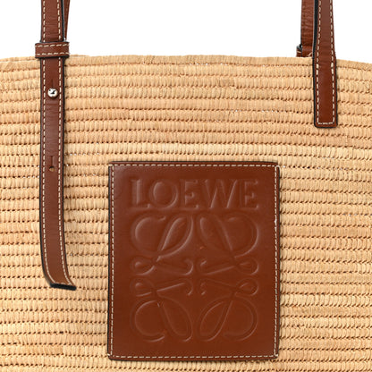 Loewe Raffia Small Square Basket Tote Bag Natural Tan 7 of 10