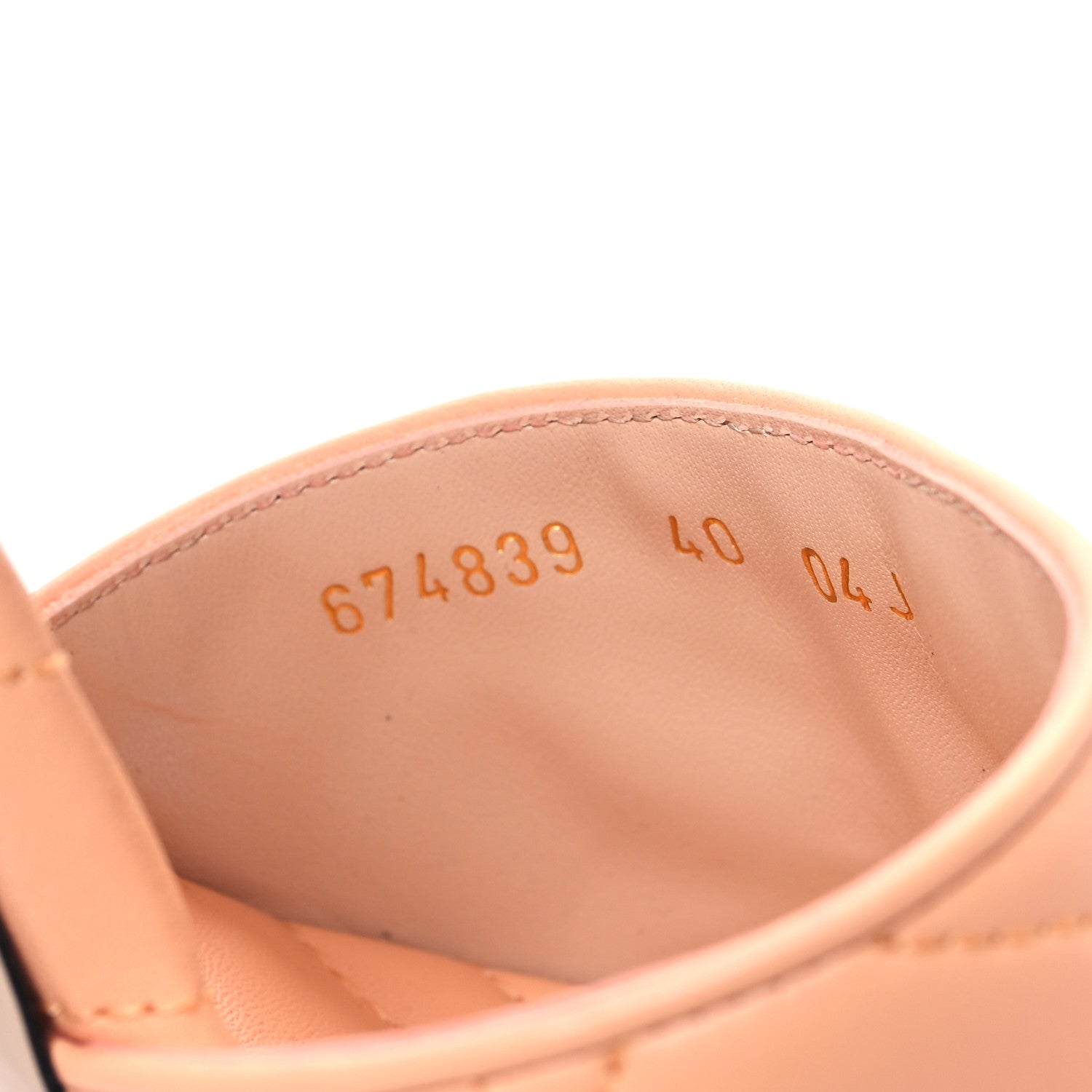 Gucci Nappa Matelasse GG Marmont 75mm Slide Sandals 40 Peachy Chic 8 of 8