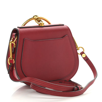 Chloe Calfskin Suede Small Nile Bracelet Bag Intense Red 3 of 12