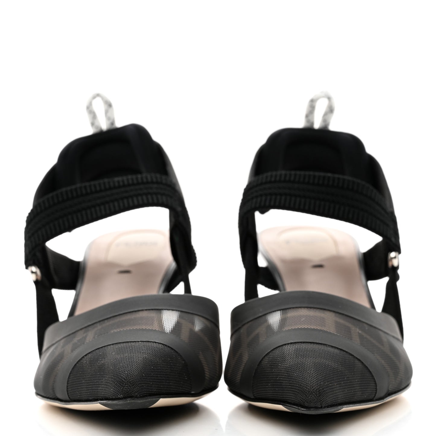 Technical Mesh FF Colibri 55mm Slingback Pumps 38 Black