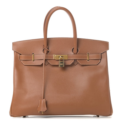 Hermes Courchevel Birkin 35 Gold 1 of 17
