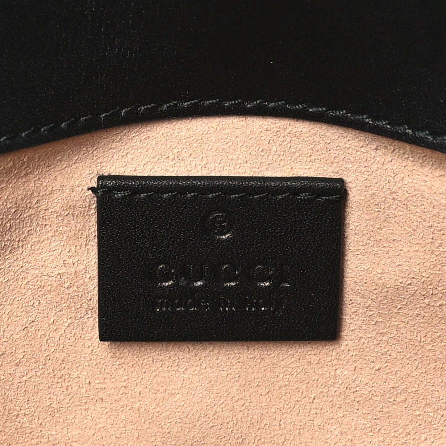 Calfskin Matelasse Super Mini GG Marmont Shoulder Bag Black