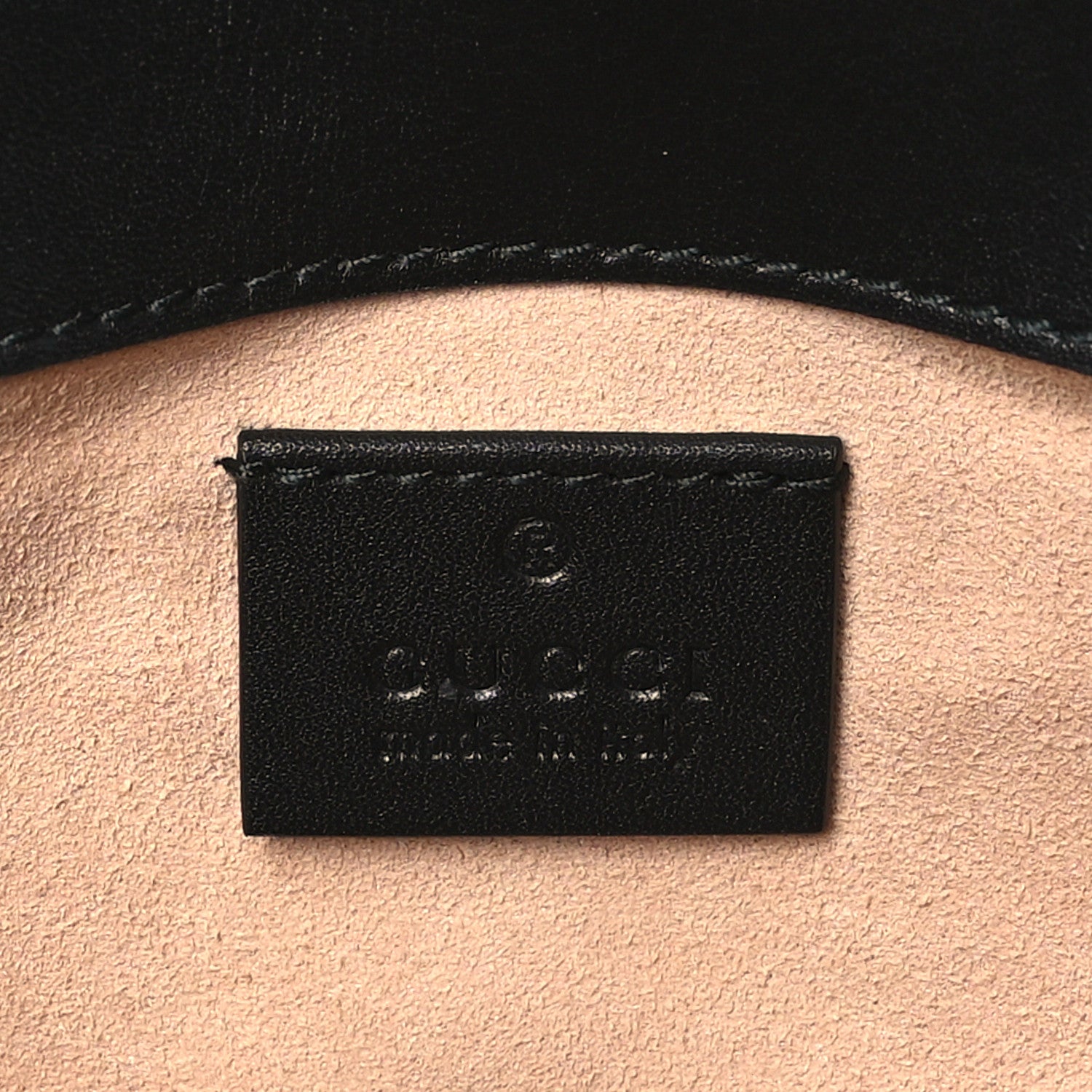 Gucci Calfskin Matelasse Super Mini GG Marmont Shoulder Bag Black 6 of 10