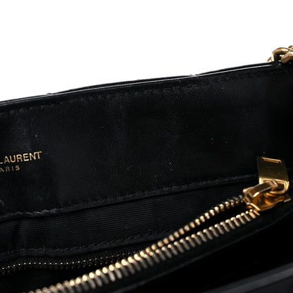 Saint Laurent Calfskin Y Quilted Monogram Medium Loulou Chain Satchel Black 11 of 14