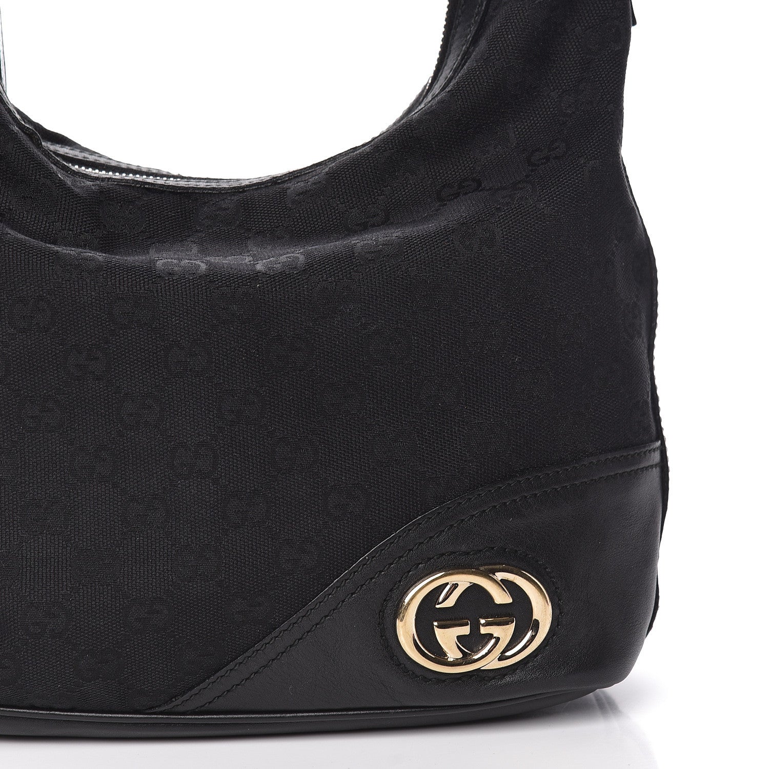 Gucci Monogram New Britt Shoulder Bag Black 10 of 10