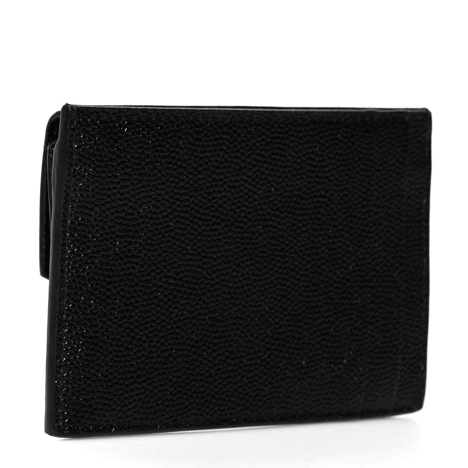 Saint Laurent Grain de Poudre Uptown Card Holder Black 3 of 7