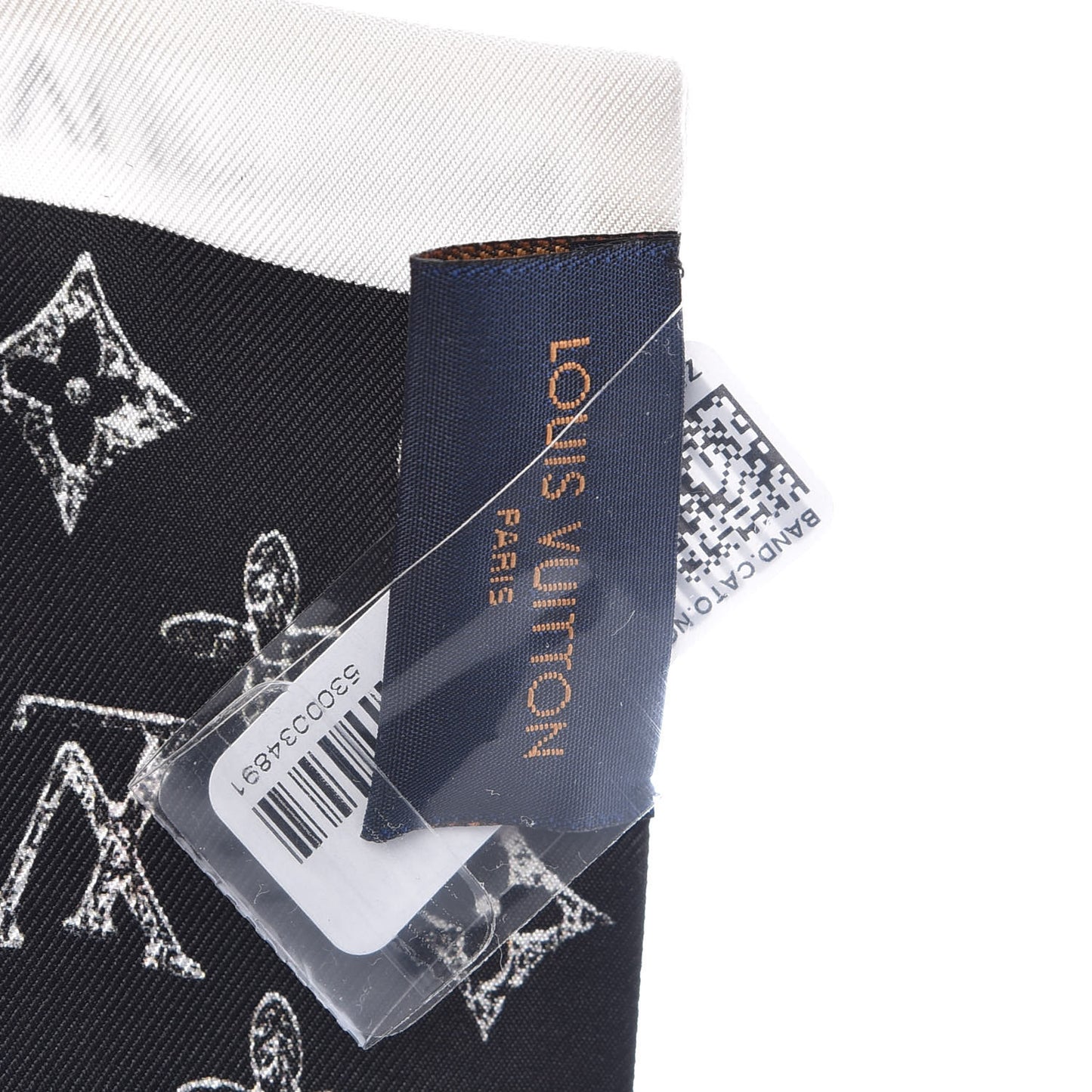 Silk Catogram Classic Bandeau Black