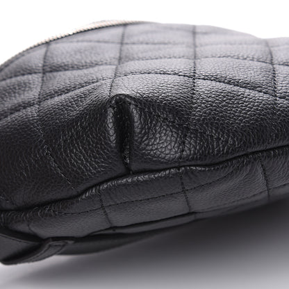 Chanel Grained Calfskin Quilted Waist Belt Bag Black 8 of 9