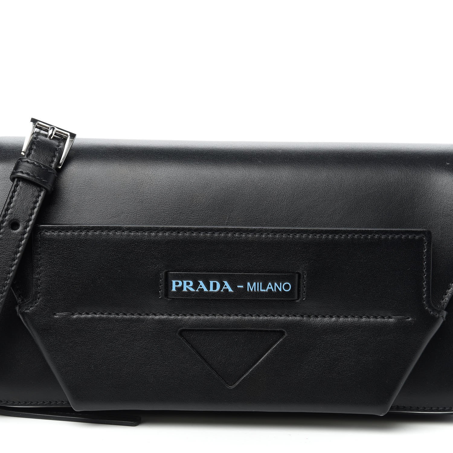 Prada City Calfskin Manuelle Shoulder Bag Black 10 of 10