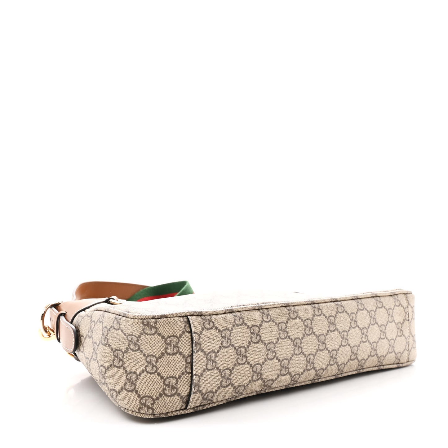 GG Supreme Monogram Emblem Medium Shoulder Bag Beige Ebony Sundial