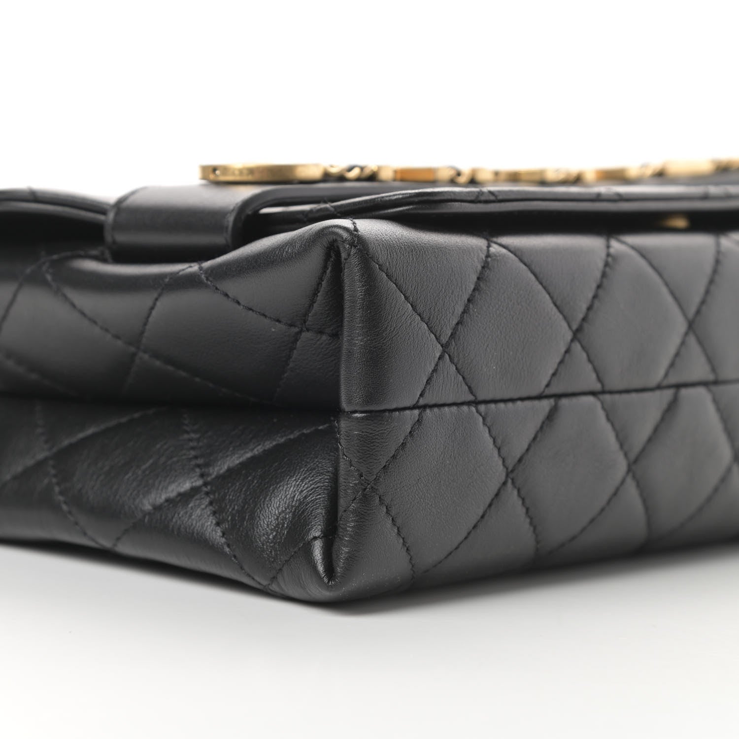 Chanel Calfskin Quilted Enchained Flap Black 9 of 11