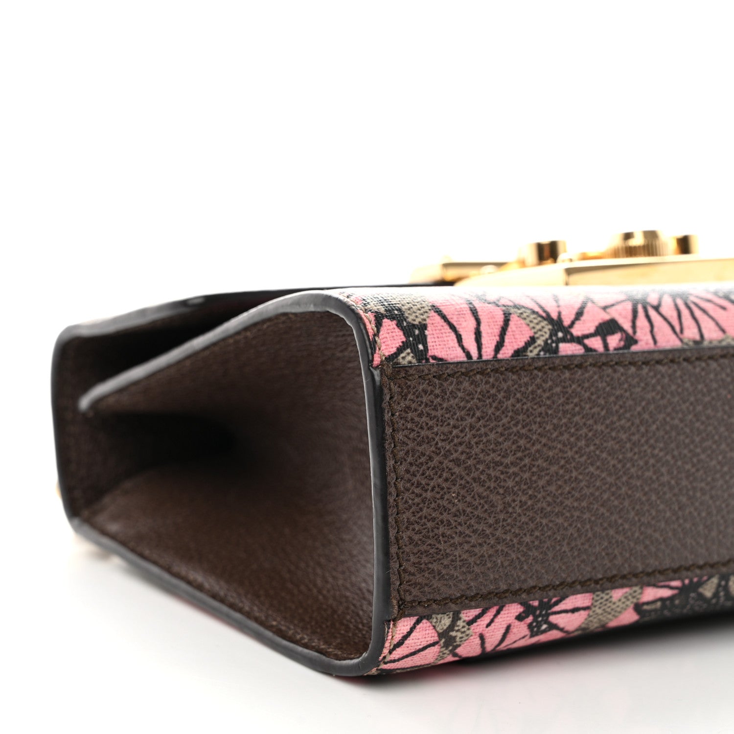Gucci GG Supreme Monogram Bengal Small Padlock Shoulder Bag Beige Pink 9 of 14
