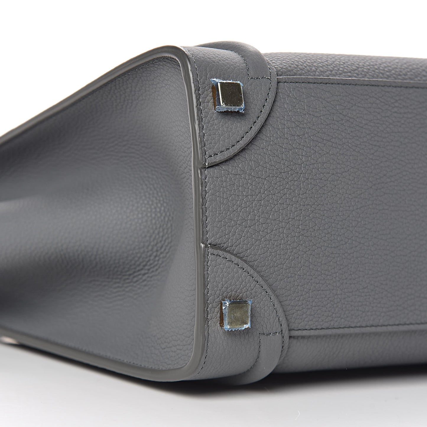 Baby Drummed Calfskin Micro Luggage Kohl