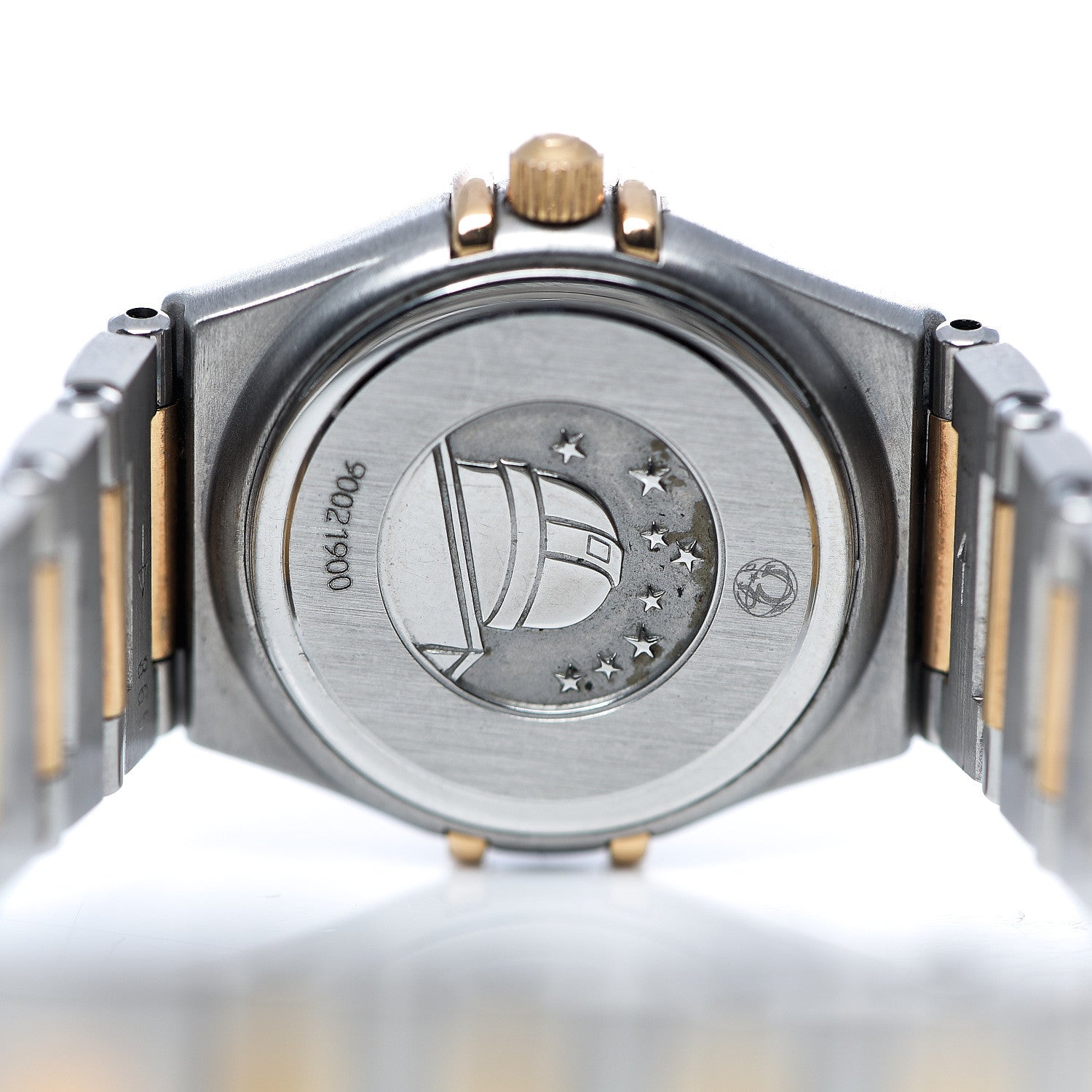 Omega Stainless Steel 18K Red Gold Diamond Bezel Mother of Pearl 23mm Constellation Quartz Watch 895.1203 4 of 5