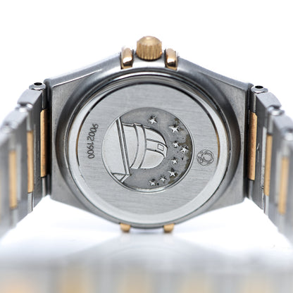 Omega Stainless Steel 18K Red Gold Diamond Bezel Mother of Pearl 23mm Constellation Quartz Watch 895.1203 4 of 5