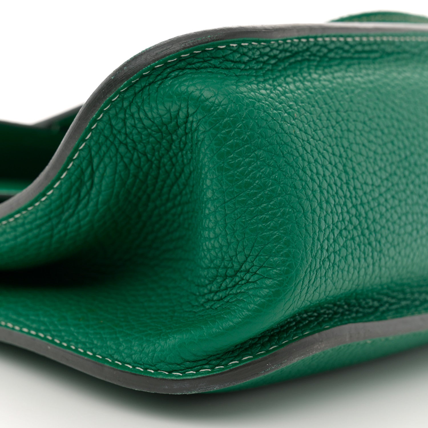 Hermes Taurillon Clemence Halzan 31 GM Vert Vertigo 9 of 14