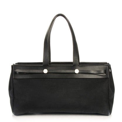 Hermes Toile Herbag Cabas Black 1 of 9