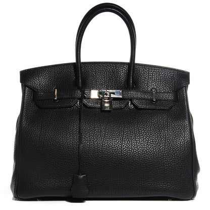 Hermes Fjord Birkin 35 Black 1 of 28