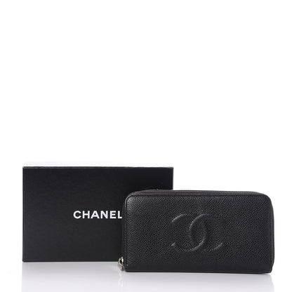 Chanel Caviar Large Timeless CC Zip Around Wallet Black 10 of 10